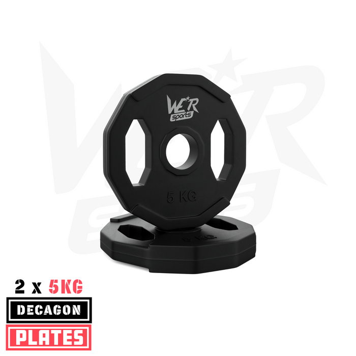 s l1600 2 x 5kg rubber dodecagon olympic plate