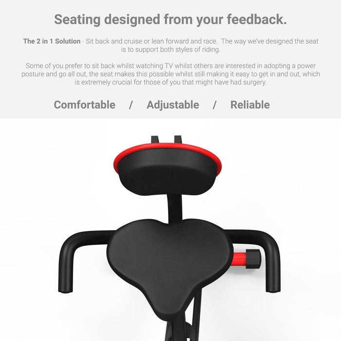 We R Sports Folding Magnetic Cardio Exercise Bike adjustable seat
