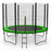 BounceXtreme Garden Trampoline with Ladder and RainCover in green