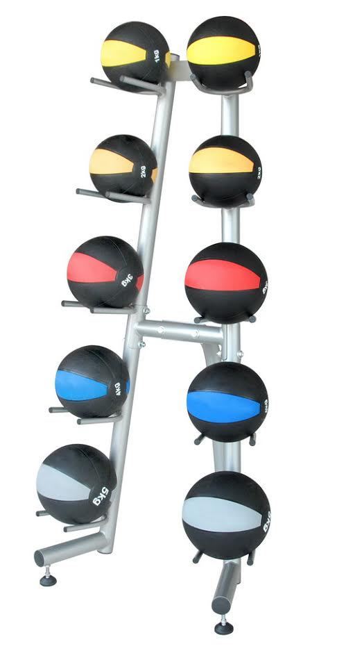 s l1600 68 commercial medicine ball rack holds 10 balls heavy duty gym