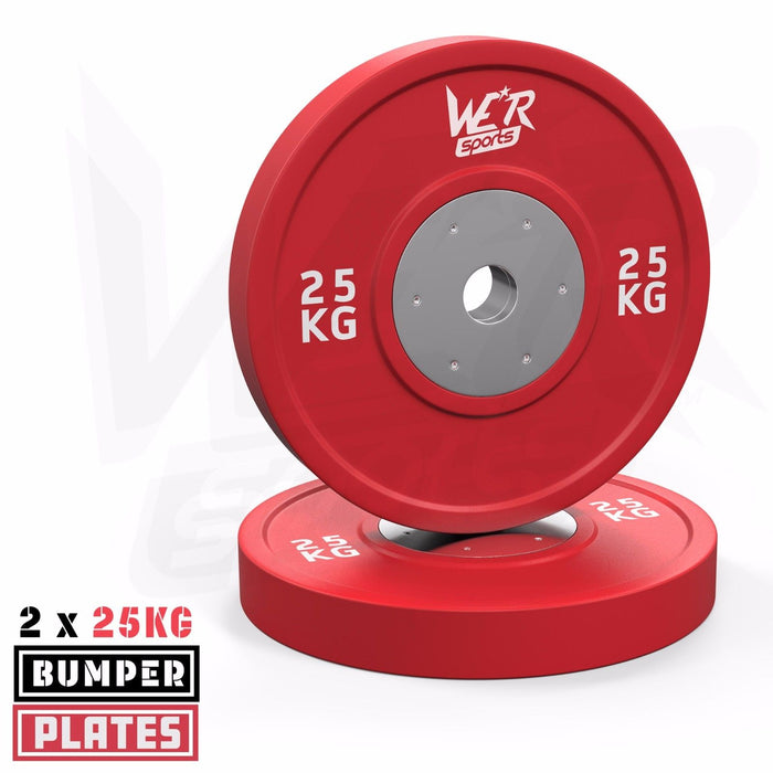 thumbnail image 2 of Pre-Owned Jovego 25lb Olympic Bumper Plate – 2″ Center Hole For Weightlifting (Single) 2 of 3