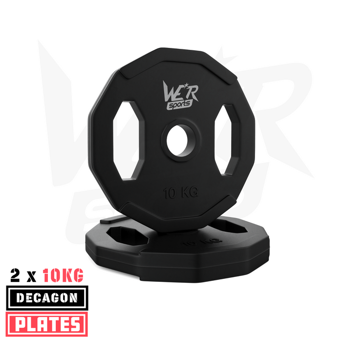 s l1600 2 x 10kg rubber dodecagon olympic plate