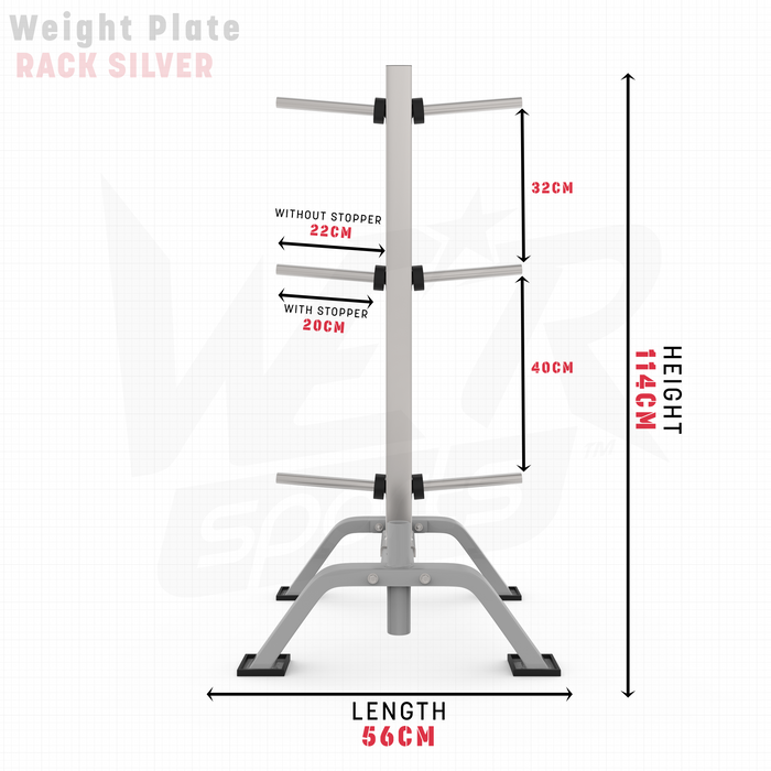 WeRSports weight plate rack dimensions